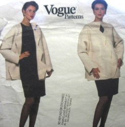 2018 BEENE OVERSIZE DIAMOND JACKET, LS DRESS PATTERN 12-16,18-20